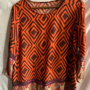 🦋 4x20 Woman’s 3/4 sleeve casual crewneck blouse